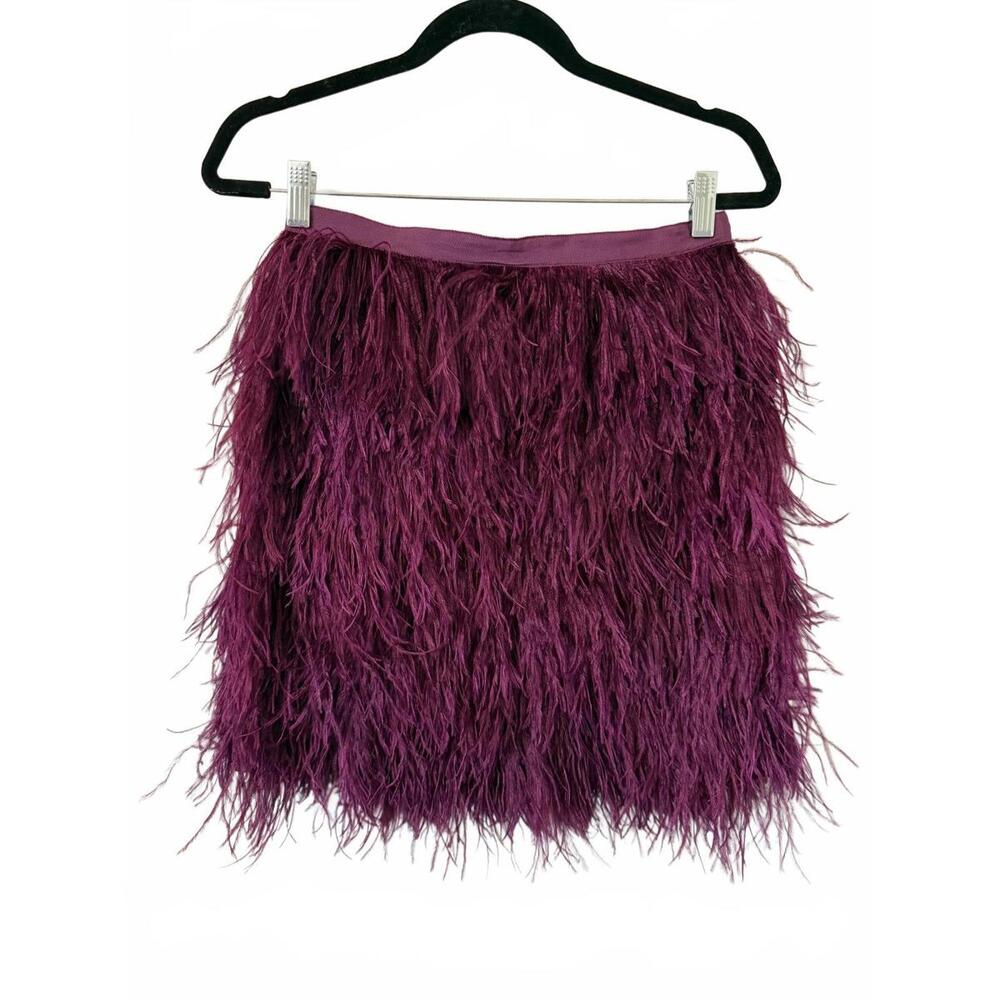 Pink Tartan 100% Feather Skirt – Plum – Size 4